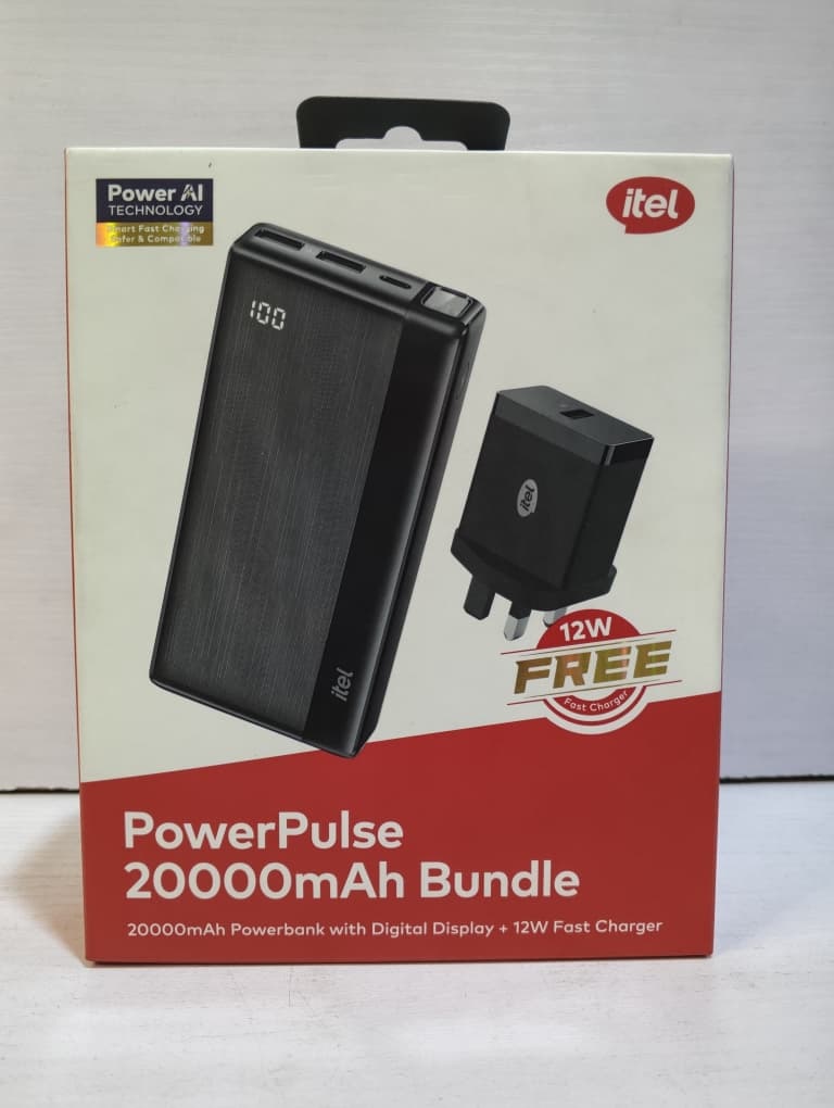ITEL power bank (Pulse) , 20,000 mAh