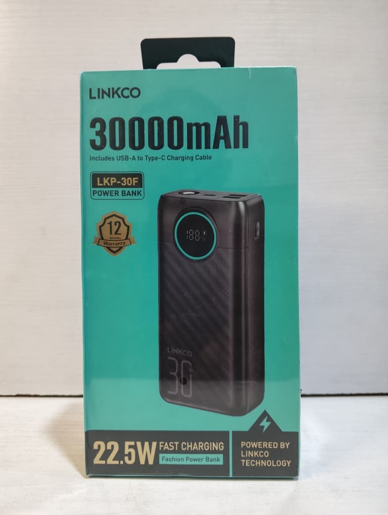LINKCO power bank, 30,000mAh 22.5W